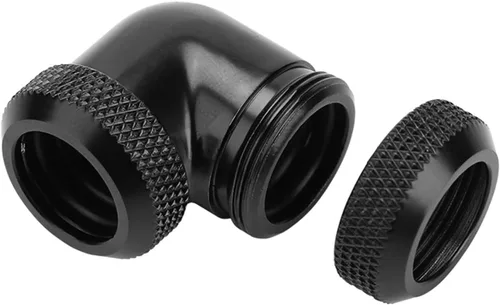 Miniatura 4 de Adaptador extensor G1/4 macho a hembra, tubo G1/4 PETG de 0.630 in OD de 90 grados de enfriamiento de ajuste de compresión doble, mejora el ajuste