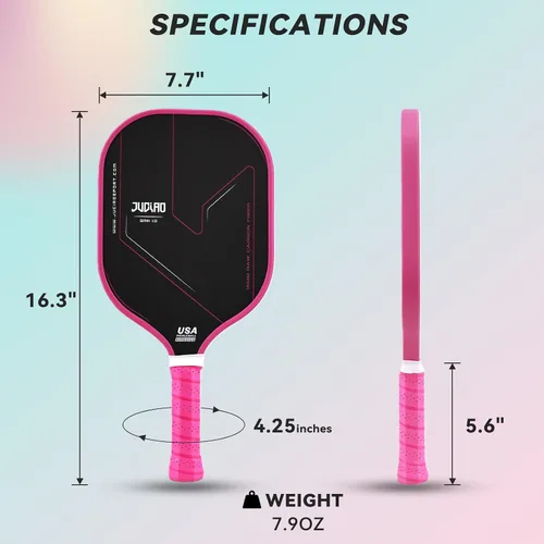 Miniatura 4 de Pickleball Paddles,Professional Thermoforming Pickleball Rackets,T700 Carbon Fiber Surface & Polymer with 16MM Honeycomb Core,USAPA Approved Pickle