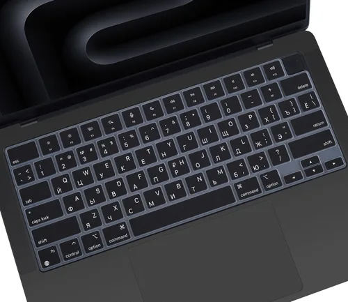 Miniatura 8 de Funda de teclado coreano para Apple MacBook Air 2025 2024 2023 con chip M4 M3 M2 de 15.3 pulgadas A3241 A3114 A2941, MacBook Air de 13.6 pulgadas