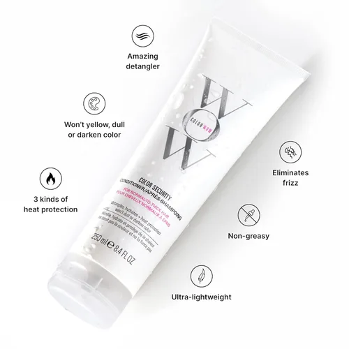 Miniatura 4 de COLOR WOW Acondicionador de seguridad de color normal a grueso: rica hidratación para cabello grueso, grueso y rizado; desenreda, nutre + añade