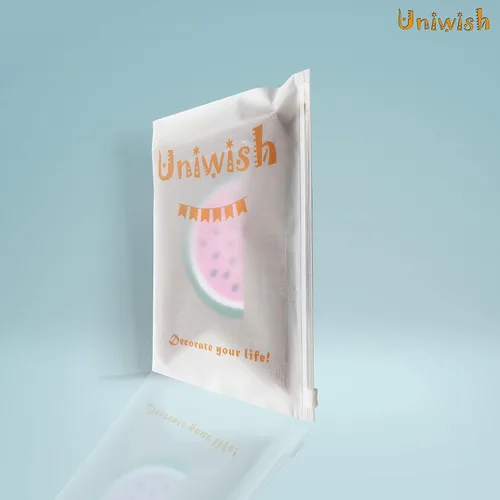 Miniatura 6 de Uniwish Cartel de arpillera de verano con temática de sandía, suministros de fiesta, decoraciones de verano, guirnalda de sandía banderines