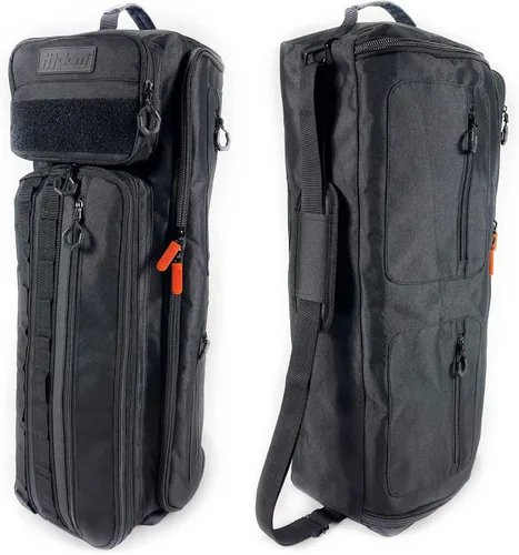 Fitdom Bolsa de yoga inspirada en la táctica para hombres adultos. Bolsas de yoga resistentes y transportadores que se adaptan a todas tus cosas.