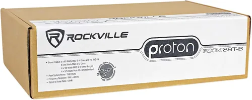 Miniatura 7 de Amplificador estéreo RockvilIe RXM8BTB de 8 canales y 1500 vatios Bluetooth para coche