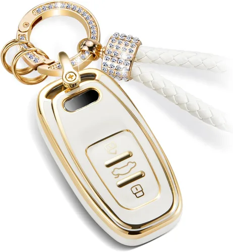 Miniatura 59 de Funda para llavero Buick con llavero de pulsera de circonita de moda, diseño de diamantes encantadores funda suave para Avenir Envision Encore Chevy