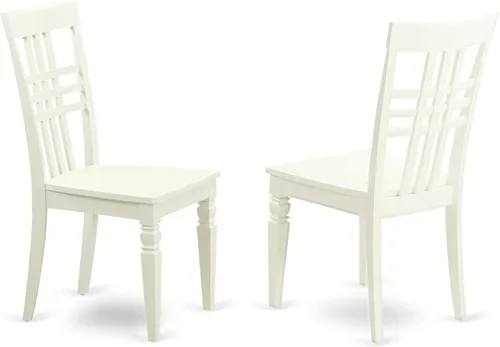 Miniatura 5 de East West Furniture LGC-LWH-W Sillas de comedor, lino blanco