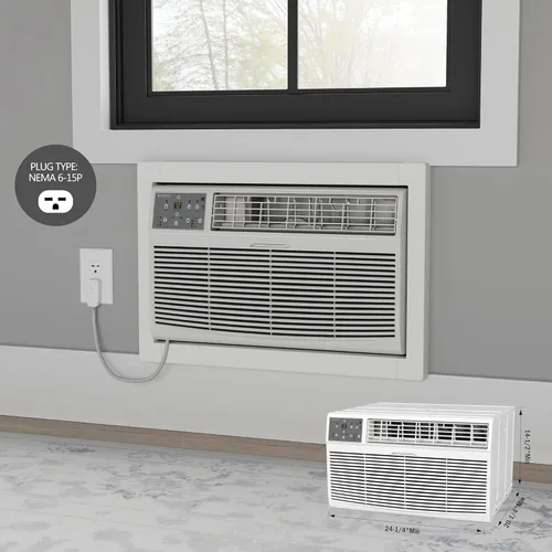 Miniatura 4 de Durastar DRTAC102XNA1 10,000 BTU 208 / 230V a través de la pared aire acondicionado y control remoto - Blanco