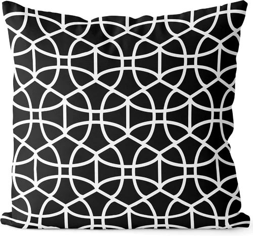 Miniatura 9 de BEDSUM Funda de almohada de microfibra, suave, decorativa, geométrica, abstracta, triangular, funda de cojín cuadrada para sofá, dormitorio, 18 x 18