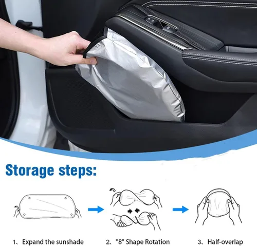Miniatura 7 de HATHWAY Compatible con BYD Song Plus DM-i EV 2020-2023, cubiertas de parasol para parabrisas de automóvil, parasol delantero de automóvil, parasol