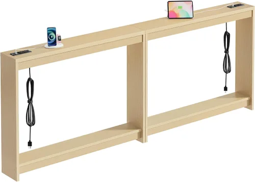 Miniatura 10 de FAVOOSTY Mesa de sofá de 39.4 pulgadas, mesa de consola estrecha y delgada para sala de estar, pasillo, entrada, mesa decorativa con almacenamiento