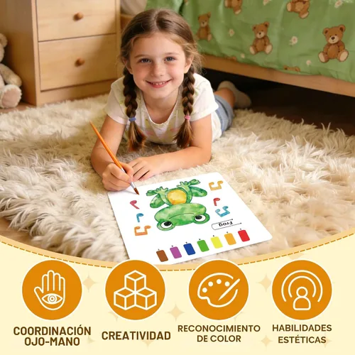 Miniatura 7 de YPLUS Libros de pintura con agua para niños pequeños, juguetes de manualidades, papel de pintura de acuarela, regalo para niños de 1 a 3, 2 a 4, 4 a
