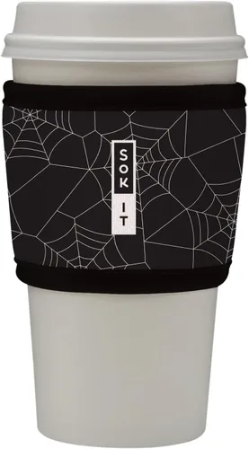 Miniatura 140 de Sok It HotSok Coffee & Tea - Funda de neopreno con aislamiento reutilizable (floral abstracto)