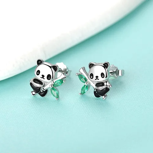 Miniatura 4 de AxolotlFoxPandaUnicornHorseDog Earrings 925 Sterling Silver Hypoallergenic Animal Stud Earrings Jewelry Gifts for Girls Kids Women