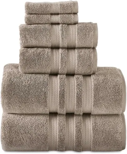 Member Mark Hotel Premier Collection - Paquete de toallas de baño de lujo 100% algodón (colores surtidos) (bellota, paquete)
