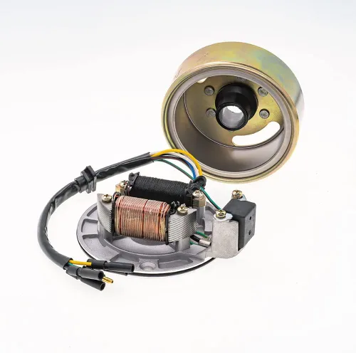 Miniatura 2 de Kit de rotor de 2 bobinas de encendido Magneto de estator de volante ATV Magneto placa de estator para 50cc 70cc 90cc 110cc 125cc Taotao Kazuma SSR