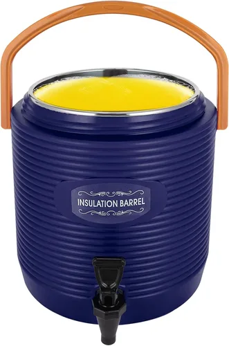 Miniatura 14 de Dispensador de bebidas aislado, dispensador de bebidas calientes de acero inoxidable de 2.11 galones con termómetro, dispensador de bebidas frías