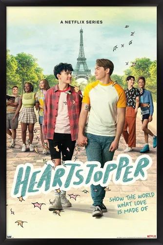 Trends International Netflix Heartstopper: Season 2 - Póster de pared de una hoja, 22.4 pulgadas de largo x 14.7 pulgadas, versión enmarcada en
