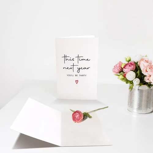 Miniatura 3 de Chenive Divertida tarjeta de cumpleaños número 29 para hombres y mujeres, tarjeta de cumpleaños de 29 años para él y ella, tarjeta de feliz