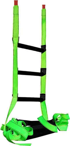 Escalera de escape de incendios, escalera de cuerda de seguridad portátil de 10 pies con 2 ganchos para hogares de 2 a 3 pisos, multiusos para niños