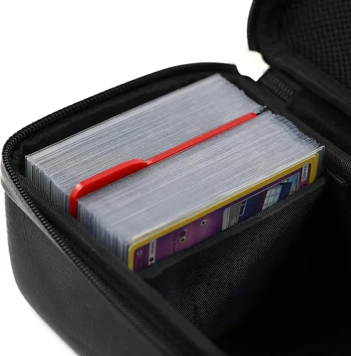 Miniatura 5 de Quiver Time - Estuche de transporte de cartas Black Bolt para tarjetas de Pokémon y otros juegos TCG - Bolsa de almacenamiento para cartas de Negro