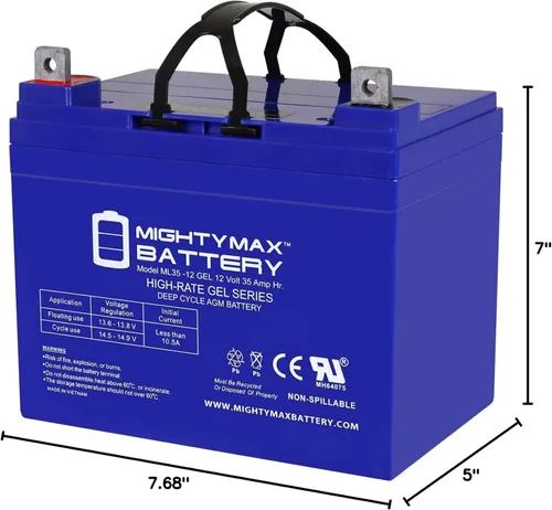 Miniatura 9 de Mighty Max Battery Batería de repuesto de gel NB de 12V 35AH compatible con Scag Power Equipment STG-Series