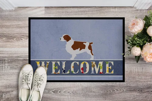 Miniatura 2 de Caroline's Treasures BB5504MAT Welsh Springer Spaniel - Felpudo de bienvenida de 18 x 27 pulgadas, para interiores y exteriores, para entrada