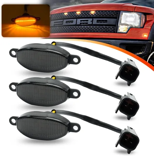 Miniatura 11 de Lentes ahumadas xenón blanco LED Rapter luces para Ford F150 SVT Rapter Pick Up 2010-2014 Ford Rapter Pick Up 2017-2019 Ford Rapter Pick Up