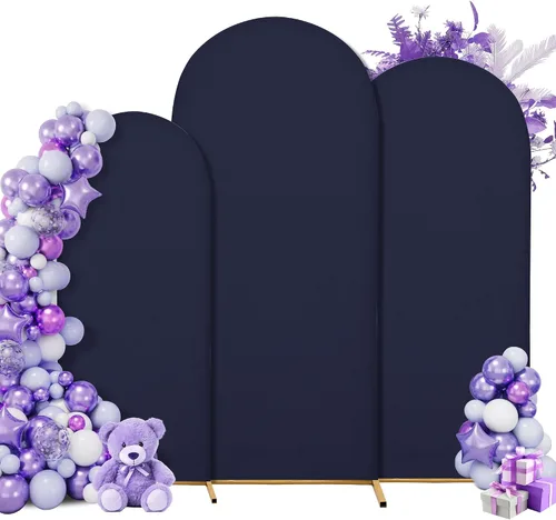 Miniatura 25 de Funda para arco de boda de 6 pies, tela elástica para arcos pequeños, cabinas de fotos y decoración de fiestas, para cumpleaños, duchas