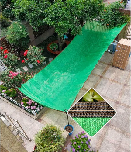 Miniatura 26 de Red de sombra para exteriores, 2x4/3x5/4x4/4x6/16.4x19.7 ft, cubierta de invernadero, tela de sombra resistente a los rayos UV, vela