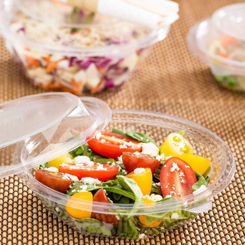 Miniatura 3 de Restaurantware Basic Nature - Recipientes de plástico desechables de 12 onzas, 500 cuencos de plástico para ensaladas, tapas se venden por separado