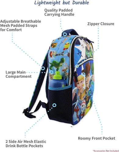 Miniatura 2 de Disney Toy Story 4 - Mochila escolar para niña (16.0 in), color azul
