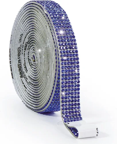 Miniatura 22 de Cinta de cristal autoadhesiva, calcomanías de diamantes de imitación para envoltura de regalos, manualidades, proyectos de decoración, bodas