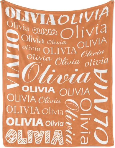 Miniatura 19 de Manta personalizada con nombre para niños y adultos, manta de franela personalizada con nombre Color 07