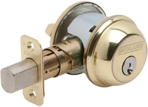 Miniatura 12 de Schlage - Cerrojo con llave de 1 lado, la más alta seguridad residencial, negro mate, B60 N 622
