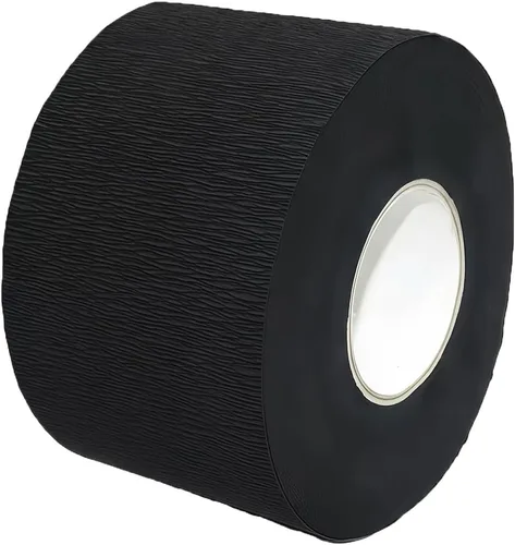 QUUPY 1 rollo/100 tiras desechables para cuello de barbero, 2.6 pulgadas de ancho x 13.7 pulgadas de largo, se estira hasta 21.5 pulgadas, papel