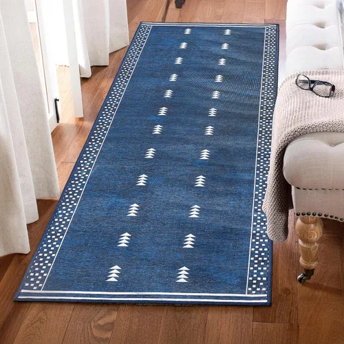 Miniatura 10 de Adiva Rugs Alfombra de área lavable a máquina de 2 pies 6 x 6 pies 6 pies 6 pies 6 pies 6 pies 6 pulgadas con parte trasera antideslizante para sala