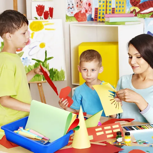 Miniatura 5 de Hoteam Bandeja organizadora de almacenamiento plana, bandeja de papel para aula, organizador de archivos apilable de plástico para escuela, oficina