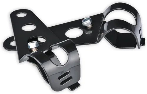 Miniatura 4 de KATUR Soportes universales de montaje para faros delanteros de 1.220 in a 1.535 in, horquilla para oído compatible con Chopper Cafe Racer Negro