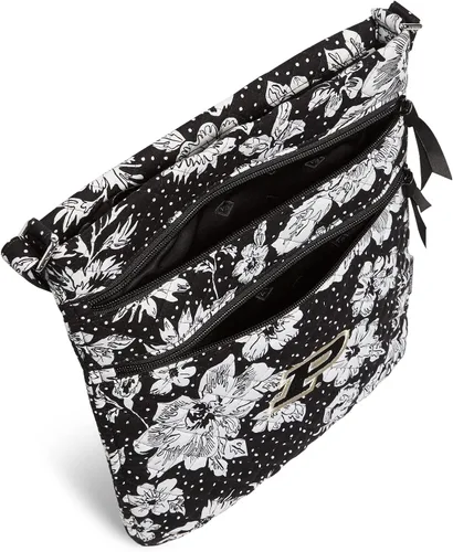 Miniatura 5 de Vera Bradley Cotton Collegiate Triple Zip Hipster Crossbody Purse (Multiple Teams Available)
