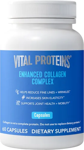 Vital Proteins® Cápsulas Complejas de Colágeno Mejorado con BioCell Collagen® - Apoya la elasticidad de la piel, la salud de las articulaciones y