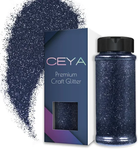 Miniatura 32 de Ceya Purpurina en polvo ultrafina de 3.8 onzas / 3.88 oz con purpurina blanca perla, 1/128 pulgadas, 0.008 pulgadas, 0.008 in para slime, resina