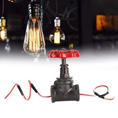 Miniatura 3 de Diydeg Interruptor de lámpara Steampunk, válvula de parada de 1/2 pulgada fácil de instalar, durabilidad para vintage para el hogar para lámpara