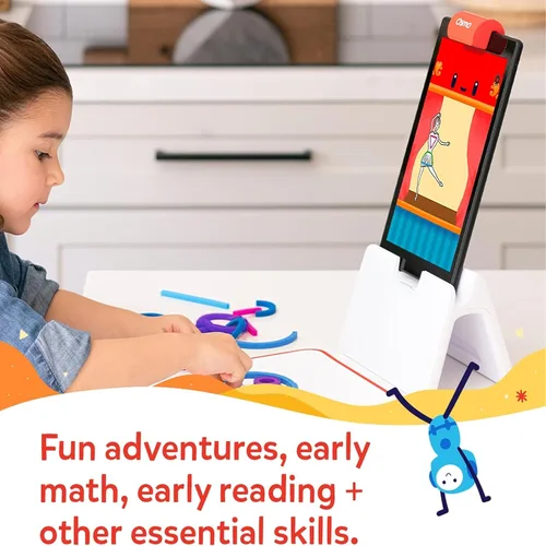 Miniatura 6 de Osmo - Kit de iniciación Little Genius para tableta Fire + Aventura de matemáticas tempranas - Juguete de San Valentín - 6 juegos educativos