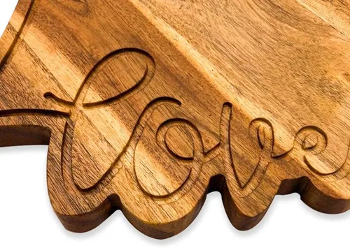 Miniatura 2 de Affinity Decor Tabla de madera de acacia para el día de San Valentín, para cortar queso, charcutería, plato de queso para servir plato de queso