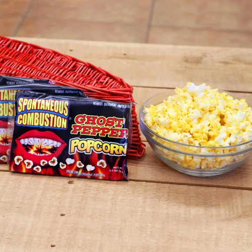Miniatura 3 de Palomitas de maíz Spontaneous Combustion para microondas. Palomitas de maíz picantes para los valientes que soportan el calor