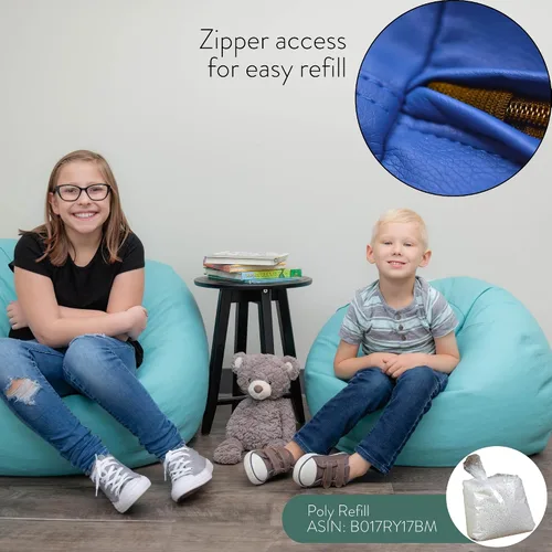 Miniatura 5 de Children's Factory Puf redondo de 26 pulgadas, puf con funda resistente al agua para niños, asiento flexible para aula primaria, fácil de limpiar