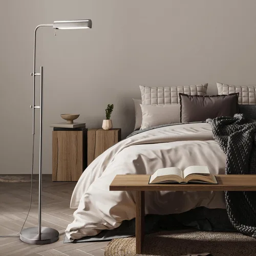 Miniatura 6 de O'Bright Cedric - Lámpara de pie ajustable para farmacia, diseño industrial para lectura, manualidades, trabajo, LED de 10 W, altura de 45 a 61