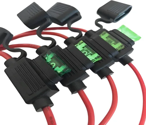 Miniatura 5 de 5 portafusibles en línea, cable de cobre calibre 10/12/14 AWG, fusible de hoja ATC/ATO impermeable, accesorios automotrices universales