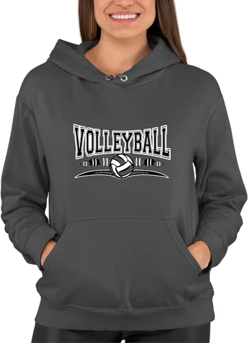 Miniatura 34 de Go All Out Sudadera con capucha para hombre y mujer con diseño fresco de voleibol
