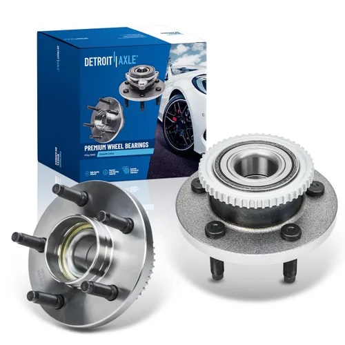 Miniatura 31 de Detroit Axle - 2 Cubos de Cojinetes de Rueda Delantera para Dodge Ram 1500 2009-2011, Conjunto de Cojinetes de Rueda y Cubos 2010, Par de Cubos