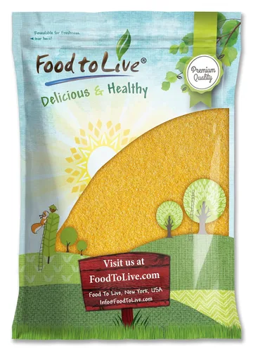 Miniatura 9 de Polenta, 12 onzas – sémola de maíz amarilla, harina de maíz molida, cocción rápida, vegano, kosher, a granel, ideal para cereales calientes